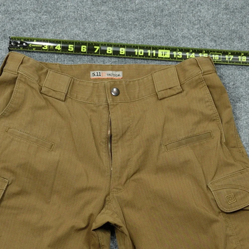 5.11 Tactical Pants Mens 34x32 Brown Stryke Flex-Tac Ripstop Cargo Workwear